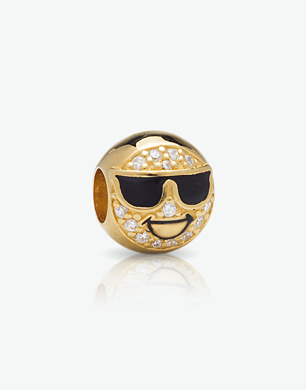 Emoticons - Charm Cool diamond dorato cod. 0.06382