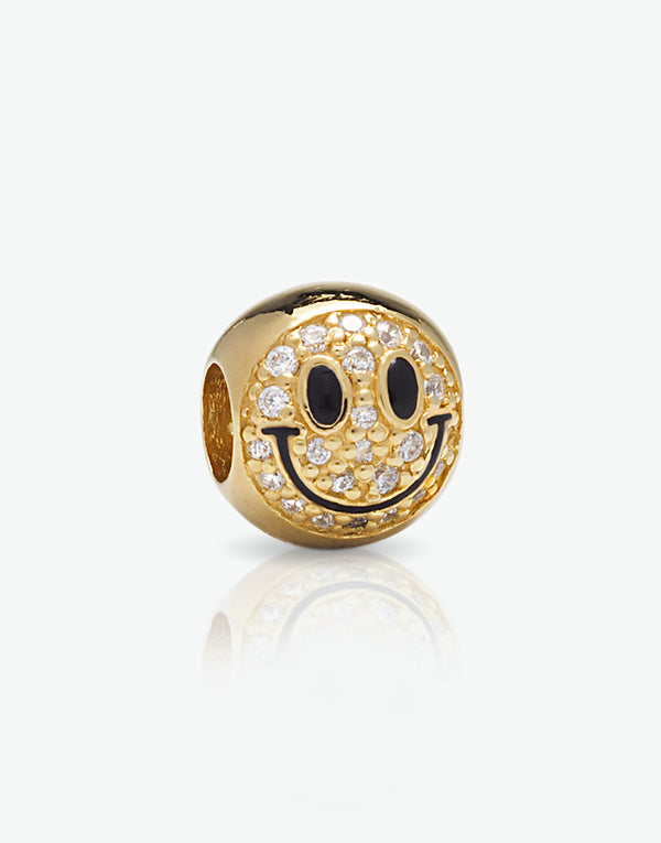 Emoticons - Charm Ottimista diamond dorato cod. 0.06378