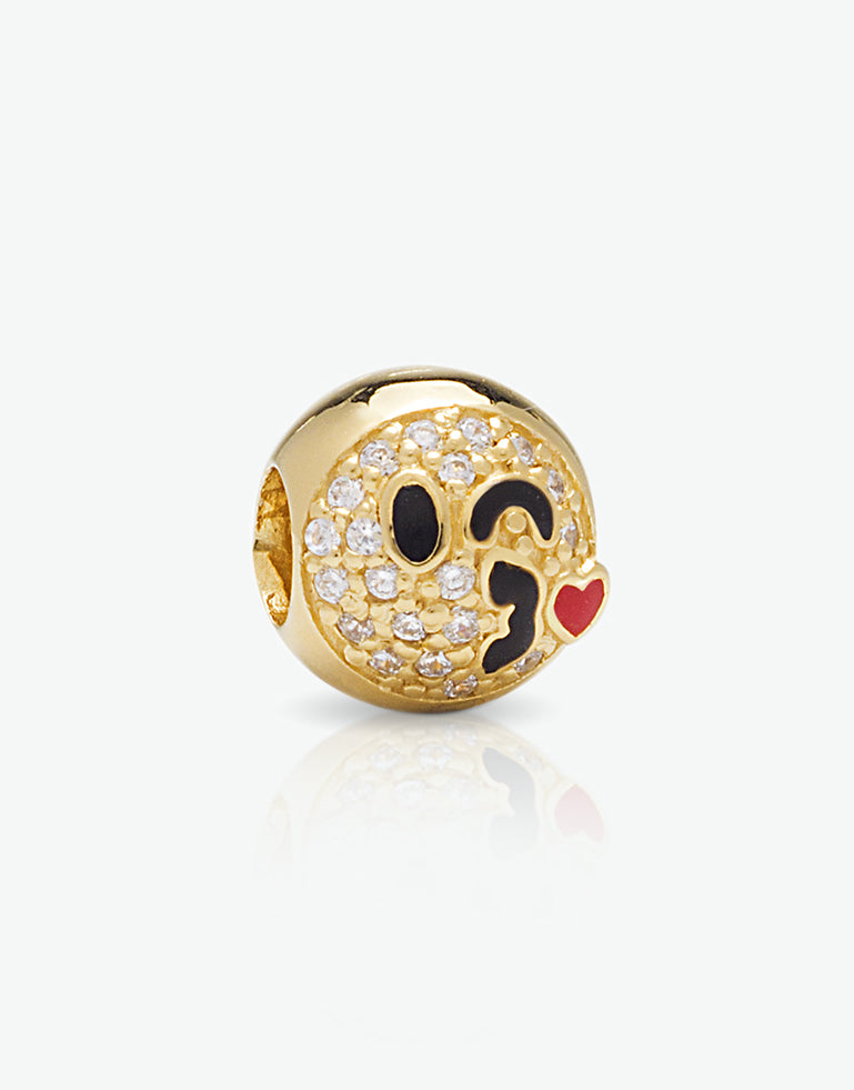 Emoticons - Charm Bacio dorato cod. 0.06385