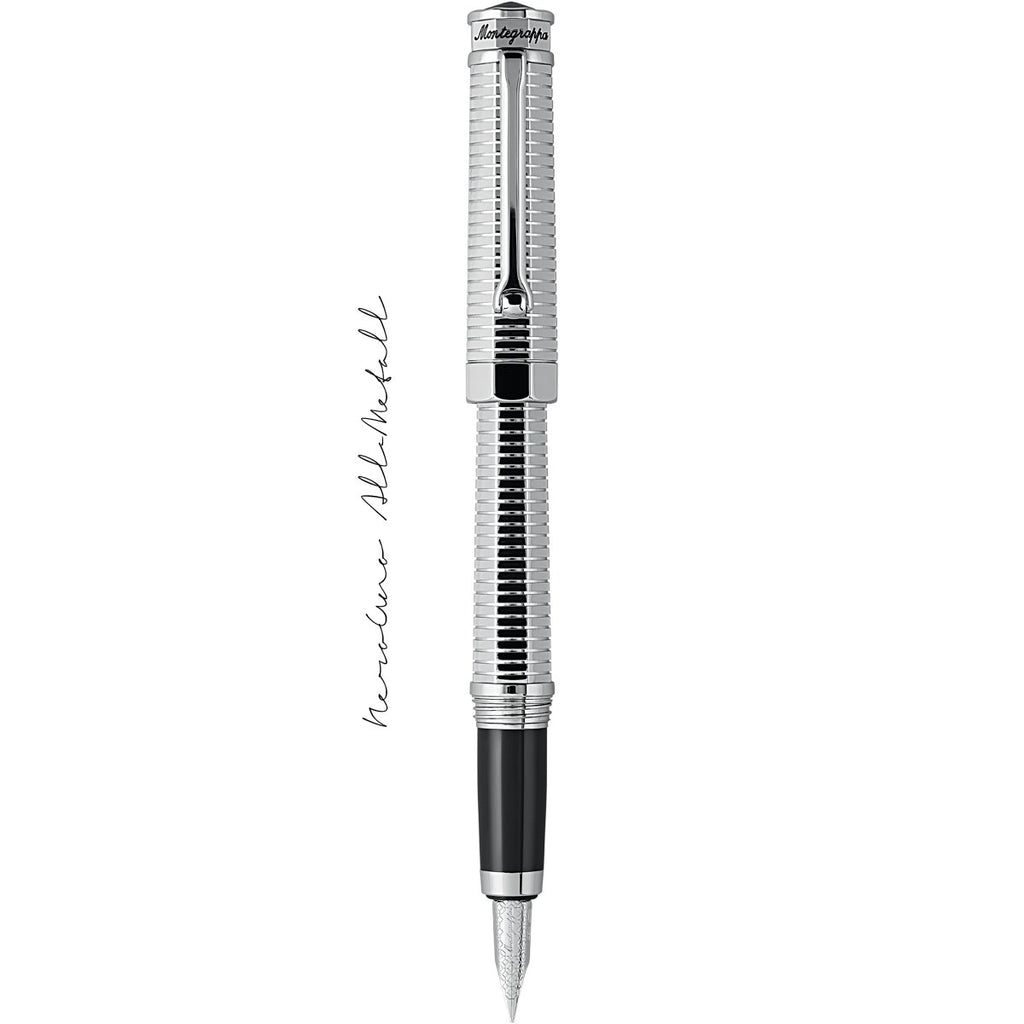Montegrappa - Penna Stilografica NeroUno All-Metal - Palladio ISNUC_AM